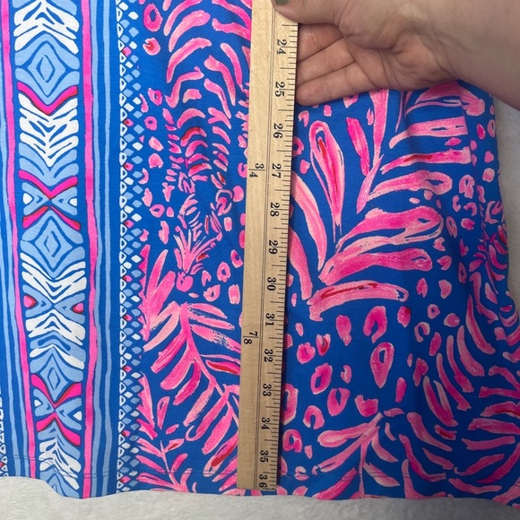 Lilly Pulitzer Ophelia Swing Dress in Pundy Blue La Zebra Pink Size XL EUC - Picture 10 of 11